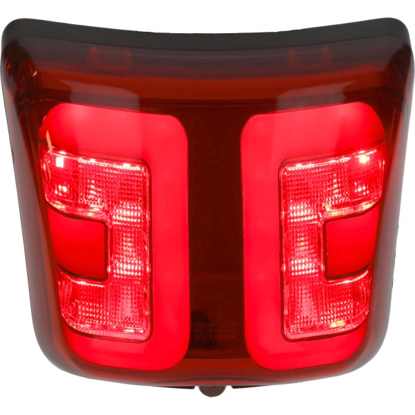 achterlicht Power1 led tube rood  E-keur glans zwart gts alle mod., gts super 300cc