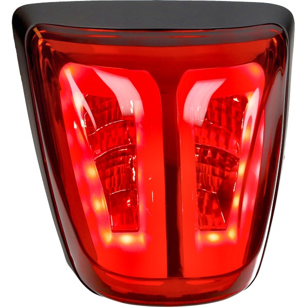achterlicht Power1 led tube rood /zwart matt E-keur primavera, sprint
