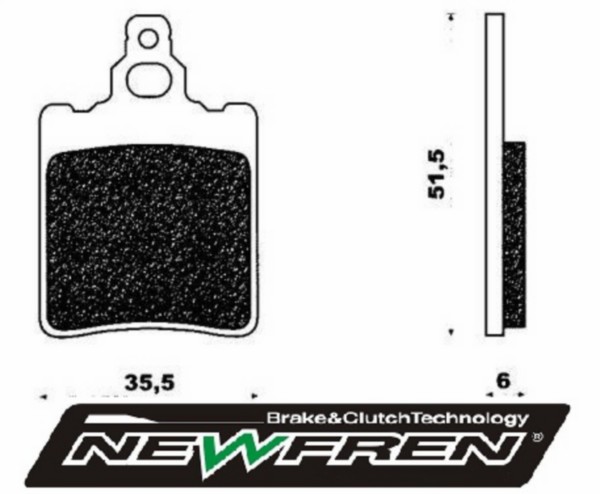 remblokset newfren achter af1, rs ot, rs1999, rx, tuareg fd0048