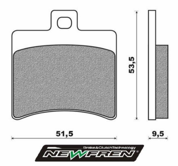 remblokset newfren achter sr2000, sr2000 ditech fd0267