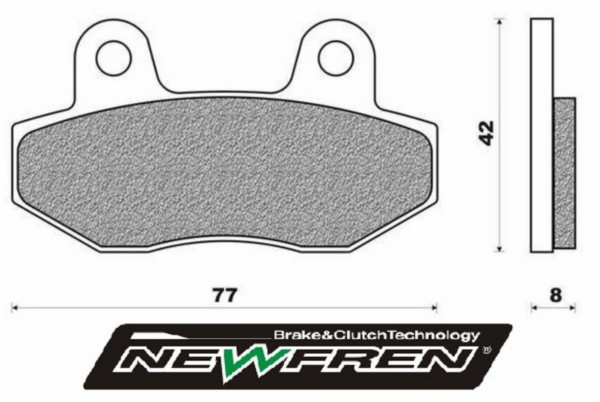 remblokset newfren voor agm VX50, china lx/napoli, gts toscana, mbx, nsr, speedfight 3, vx50 fd0358
