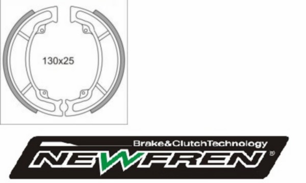 remsegmentset newfren sh 125/150, pcx, vision 4t 2012 gf1316