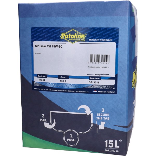 transmissie-olie putoline 75W90 bag-in-box 15L 74594