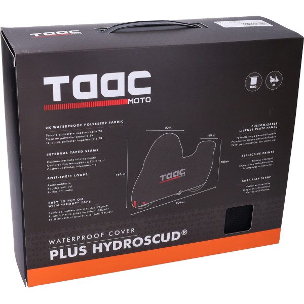 beschermhoes Taac scooter + windscherm plus hydroscud 218-n 163x204x109 M zwart