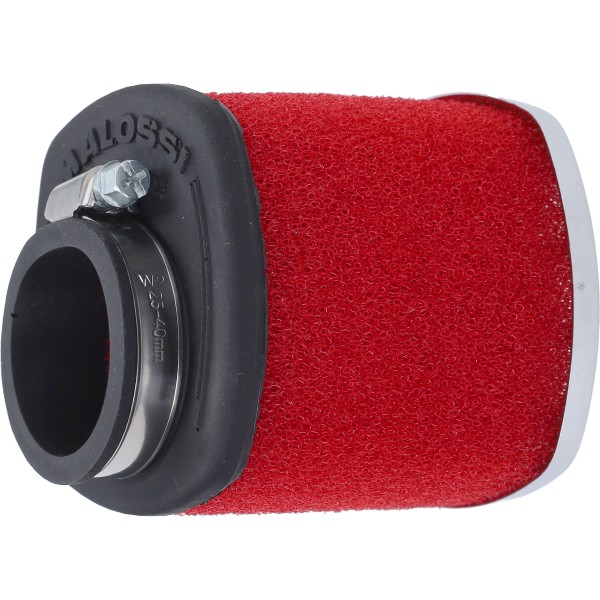 powerfilter malossi recht E14 38mm rood 0411452