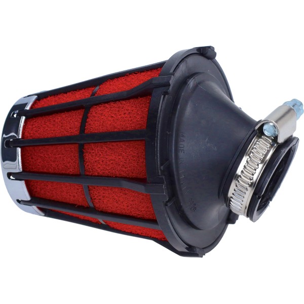 powerfilter malossi e5 schuin 28mm rood/zwart 0411299.50