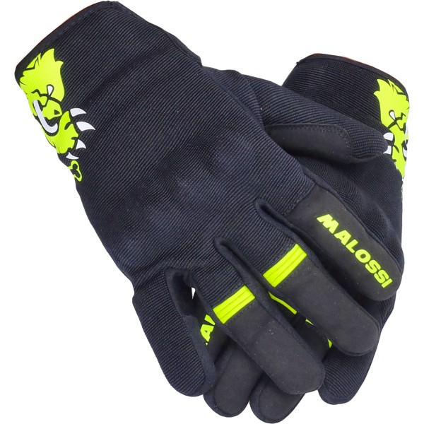 handschoenset malossi M zwart/geel 3919252.y4