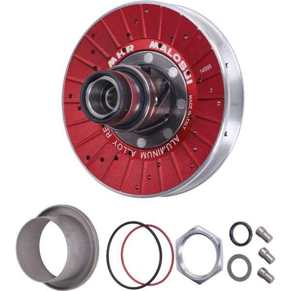 koppeling poelieset malossi mhr aluminium lang blok 128mm sco aprilia, sco malaguti, sco yamaha 6114590