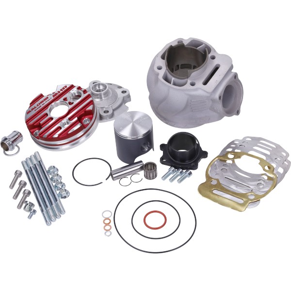 cilinder met kop malossi mhr testa rossa 100cc 52mm gilera SMT, senda2006, sx 50 accelaration euro4 3119145