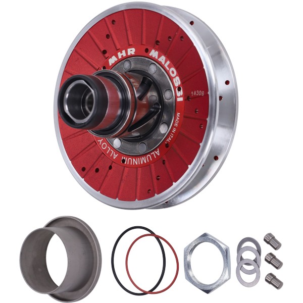 koppeling poelieset malossi mhr aluminium 134mm derbi, fly 2t, primavera 2t, runner, sprint 2t, zip2t 6114582