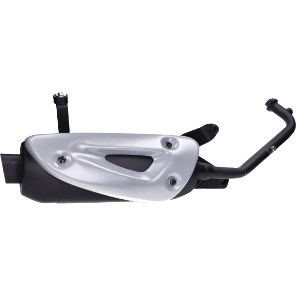 uitlaat tecno euro-4 straight (made in EU) zwart fiddle 2 4t
