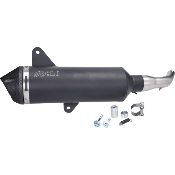 uitlaat polini euro-4 vespa zwart gts 300, gtv 300 190.0073