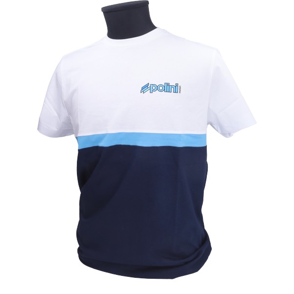 t-shirt polini M wit/blauw 098.2679/m
