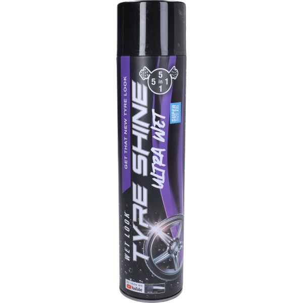bandenzwart 5 in 1 glans (tyre shine) 650ml spuitbus