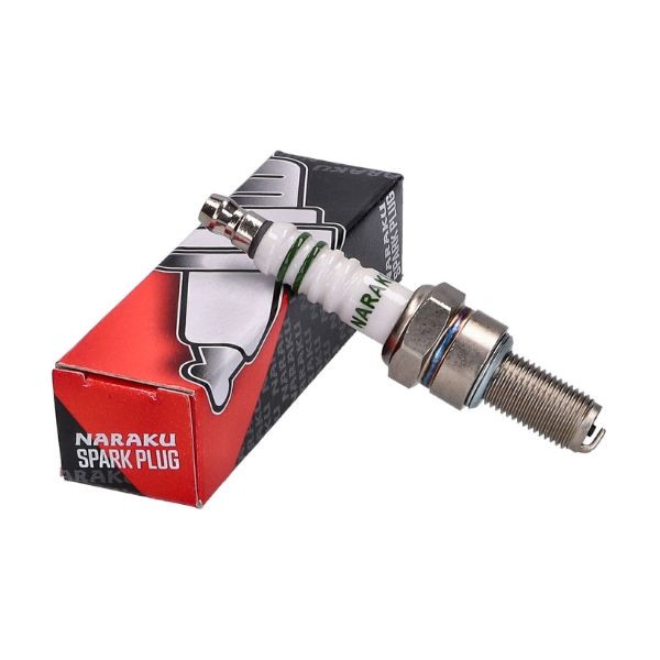 bougie naraku CR8EB sco piaggio 4t-2v, sprint, vespa lx, vespa S 4t-2v