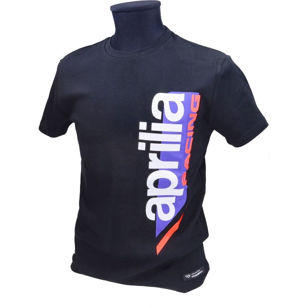 t-shirt korte mouwen Aprilia origineel woord [apr racing] S zwart 8l0010m02blk