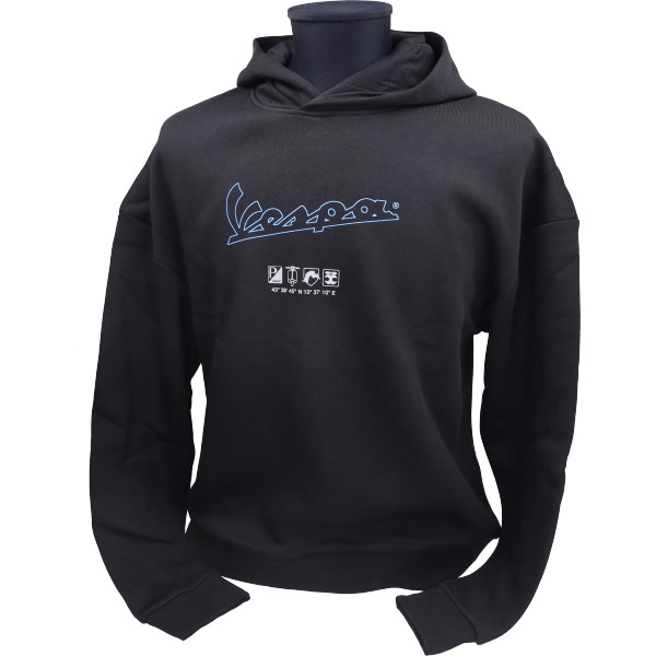 hoodie Vespa Origineel M zwart 8l0036m03blk