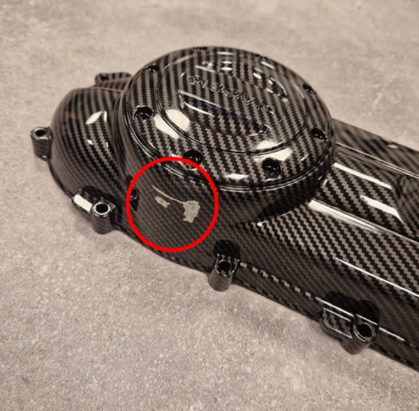 kickstartdeksel !!SCHADE!! (kortblok) lxv zip 4t carbon lx, vespa S