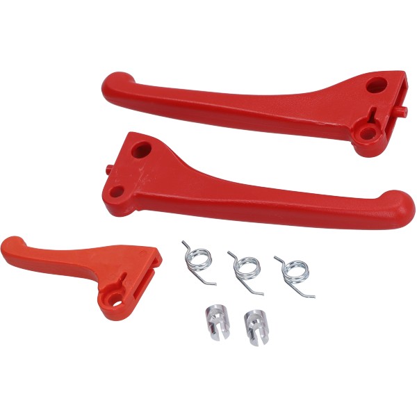 remgreepset + startgreep rood bromfiets vespa