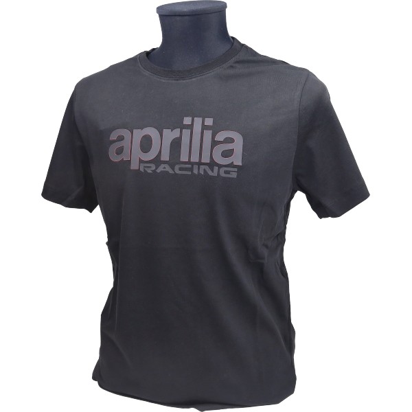 t-shirt korte mouwen Aprilia origineel woord [apr racing] M zwart 607898m02b