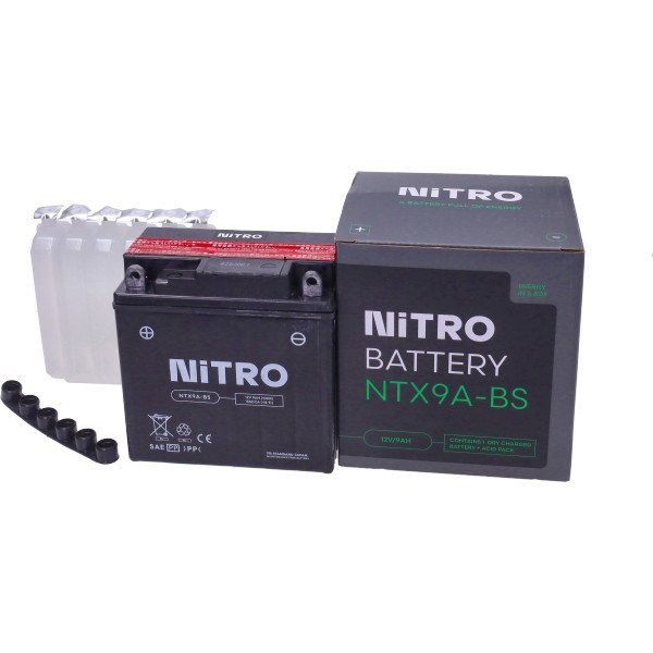 accu nitro ntx9a-bs/ytx9a-bs onderhoudsvrij 9amp