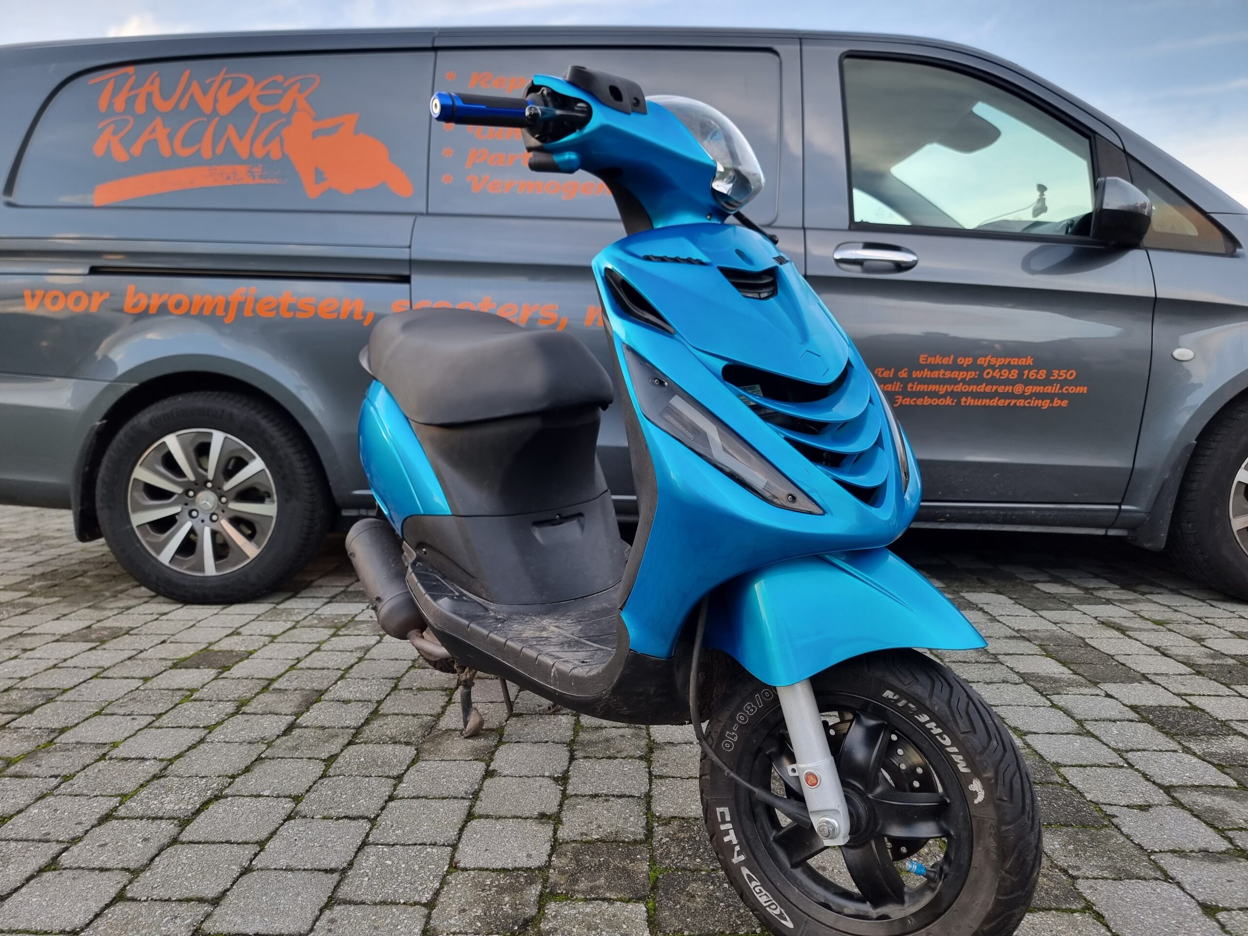 A+ ZIP SP kappenset ICE (CANDY) BLUE  5-delig
